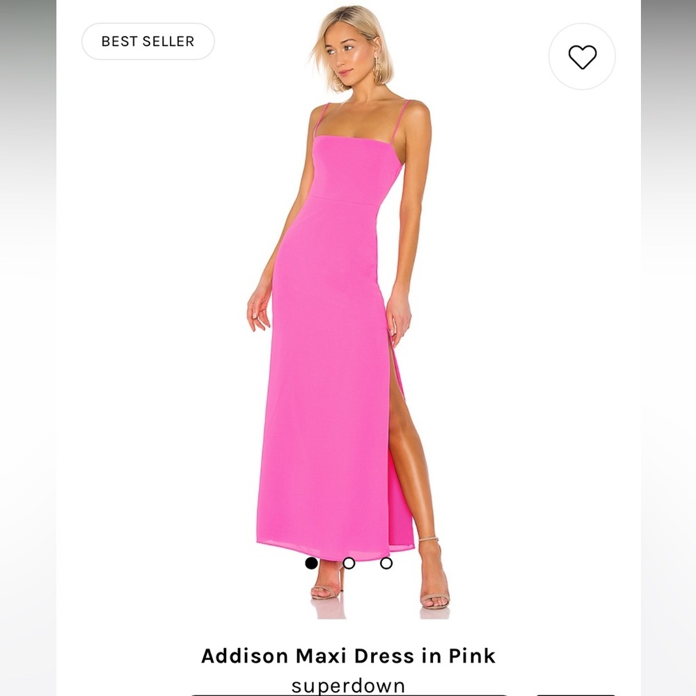 Super down Addison maxi dress - pink - XS - NWT